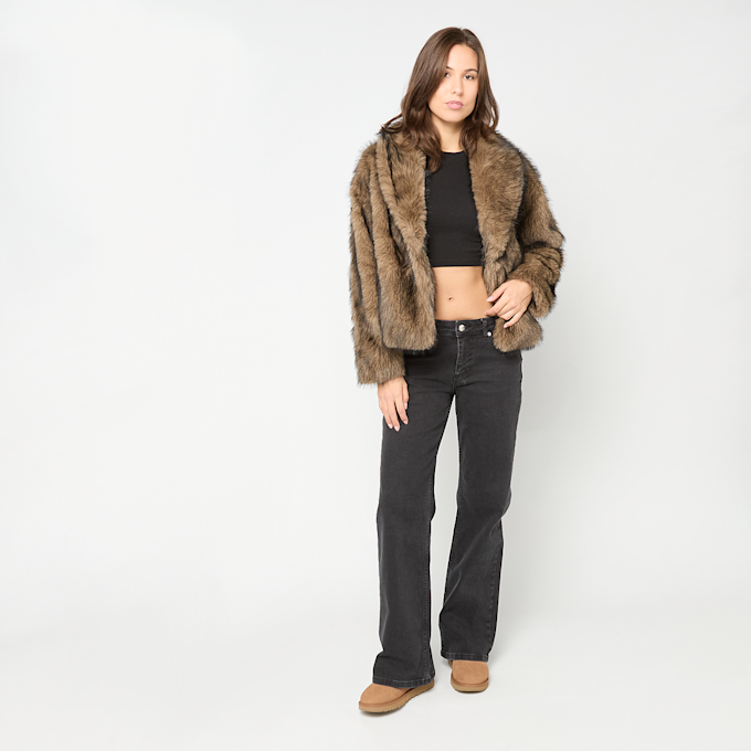 Urban Classics Short Faux Fur Jacket brązowy 61392 4