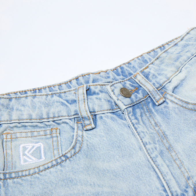 Karl Kani Og K Relaxed Denim Pants Junior blauw 61418 4