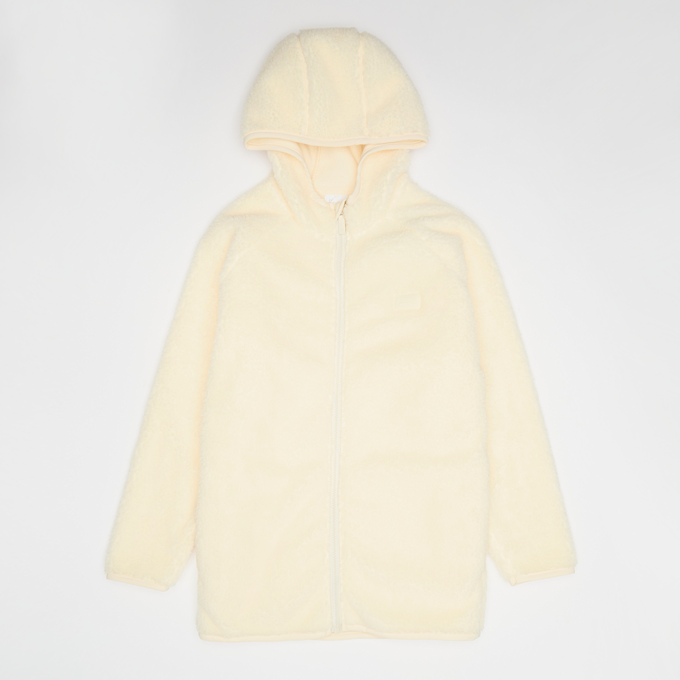 Karl Kani Signature Rubber Patch Teddy Zip Hoodie beige 61419 1