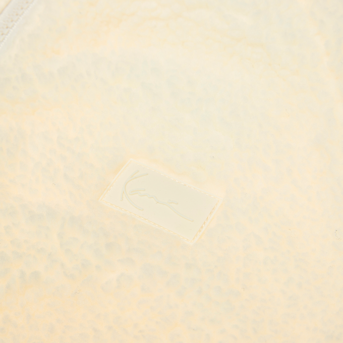 Karl Kani Signature Rubber Patch Teddy Zip Hoodie beige 61419 3