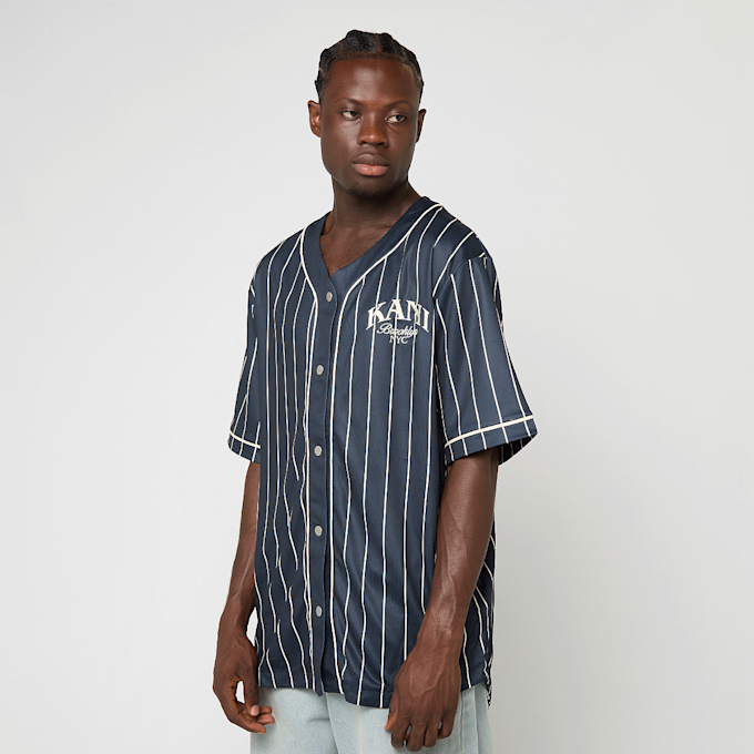 Karl Kani Kani Pinstripe Baseball Jersey azul 61423 1