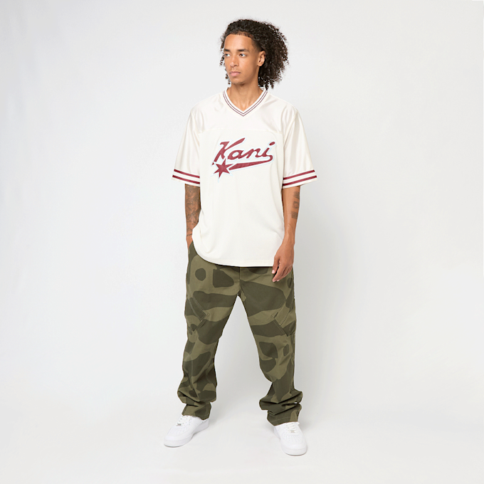 Karl Kani Varsity Star Football Jersey bege 61432 5