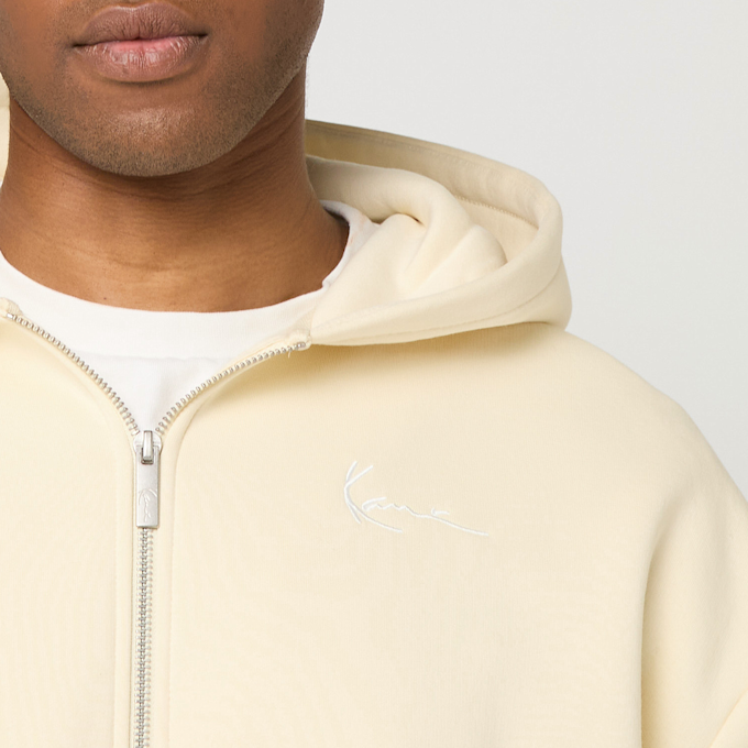 Karl Kani Small Signature Essential Zip Hoodie beige 61437 3