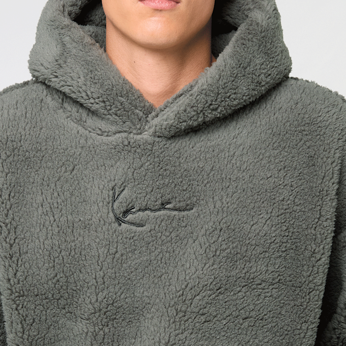Karl Kani Signature Teddy Hoodie cinzento 61439 3