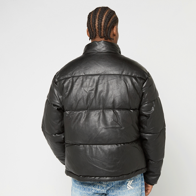 Karl Kani Metal Signature Pu Leather Puffer Jacket czarny 61445 2