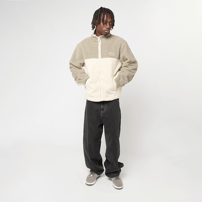Karl Kani Signature Rubber Patch Teddy Zip Jacket beige 61447 5