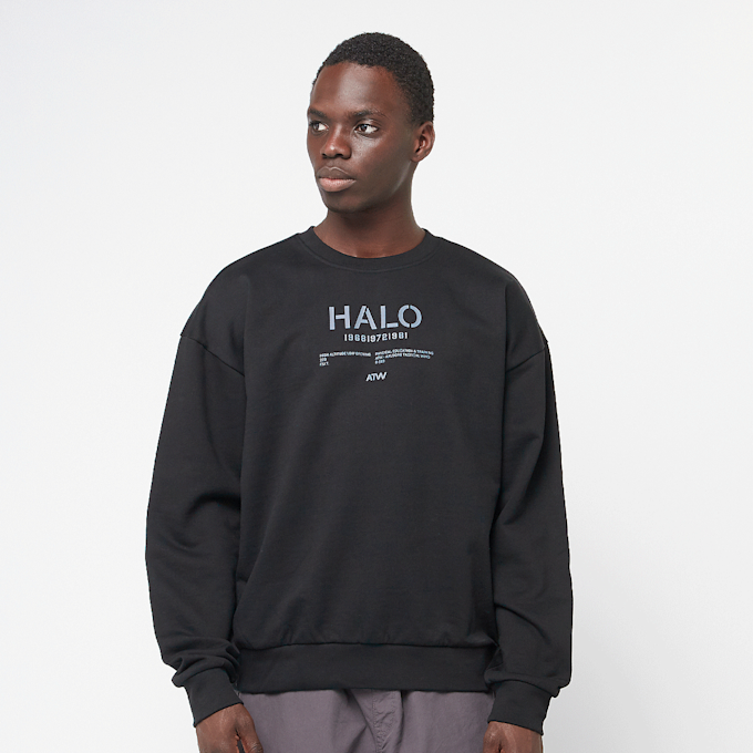 HALO Graphic Boxy Crew schwarz 89778 1
