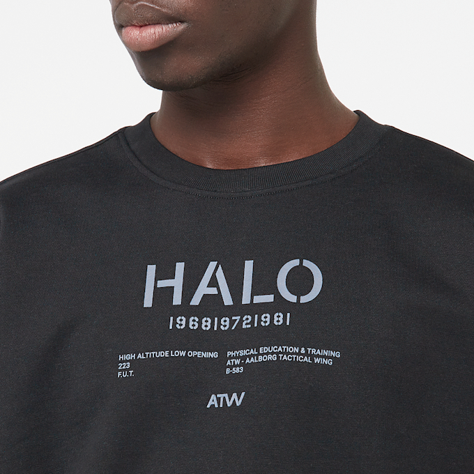 HALO Graphic Boxy Crew schwarz 89778 3