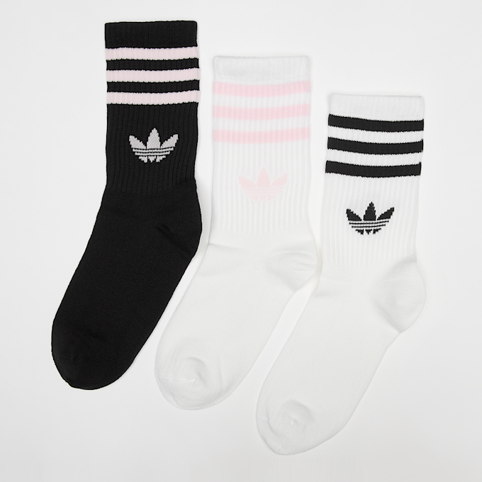 adidas Originals 3 PACK - 3S CREW S  white/black/clear pink blanc 84509 1