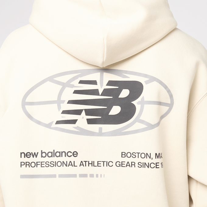 New Balance Globe Graphic Hoodie bege 84586 4
