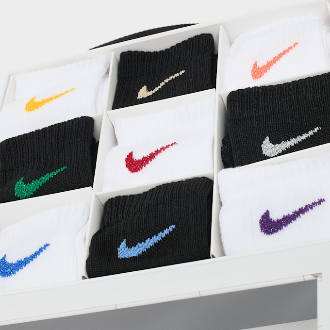Nike 9 PACK - NHN HOLIDAY  CREW BOX SET white,black nero 91149 3