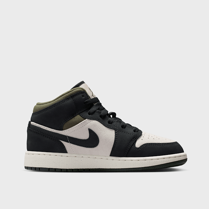 Jordan Air Jordan 1 Mid SE lt orewood brn/off noir/medium olive weiß 91872 2