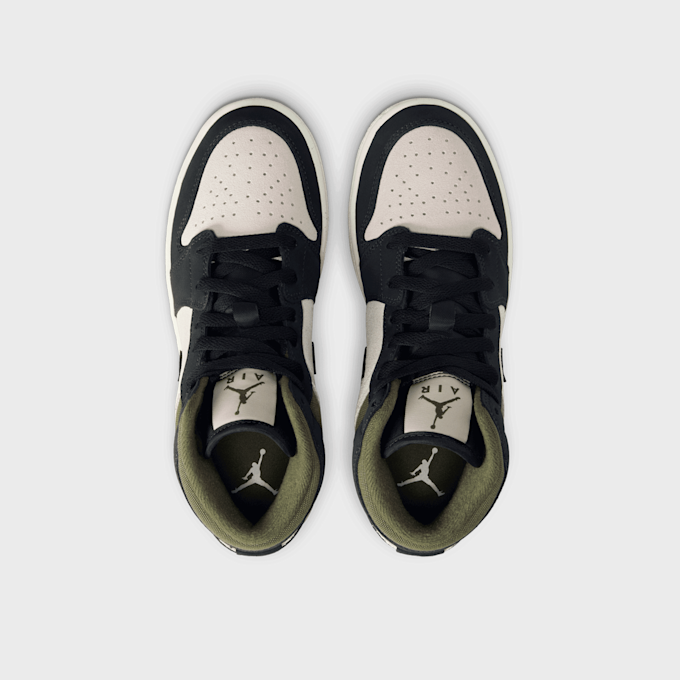 Jordan Air Jordan 1 Mid SE lt orewood brn/off noir/medium olive blanc 91872 6