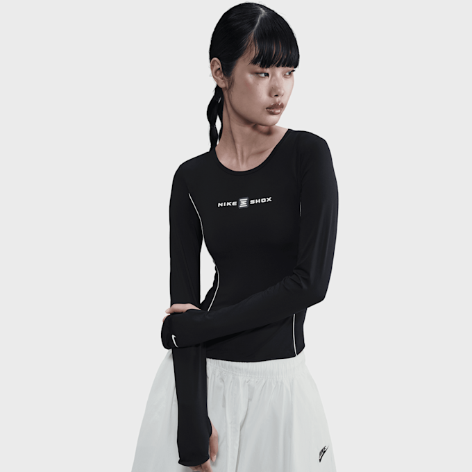Nike Sportswear Shox Long-Sleeve Top schwarz 91785 1