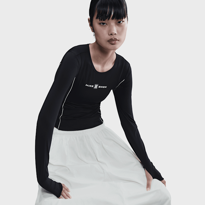 Nike Sportswear Shox Long-Sleeve Top schwarz 91785 3