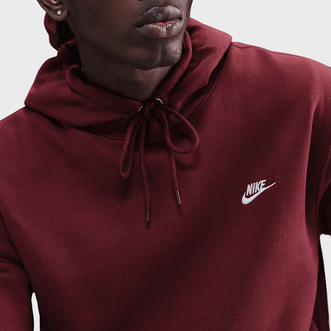 Nike Club Fleece Hoodie rojo 91847 3