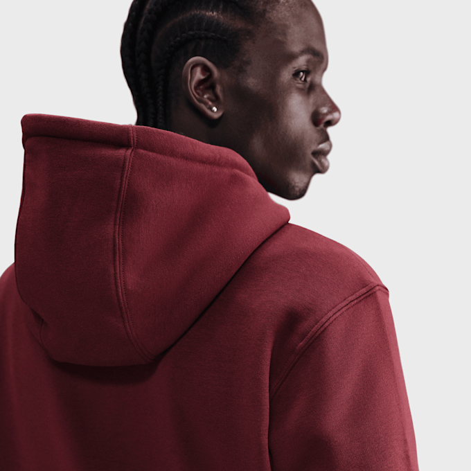 Nike Club Fleece Hoodie rojo 91847 4