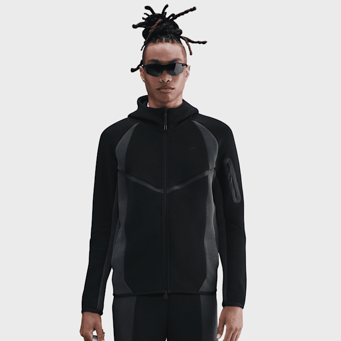Nike Tech Color-Block Full-Zip Fleece Windrunner Jacket nero 92033 1