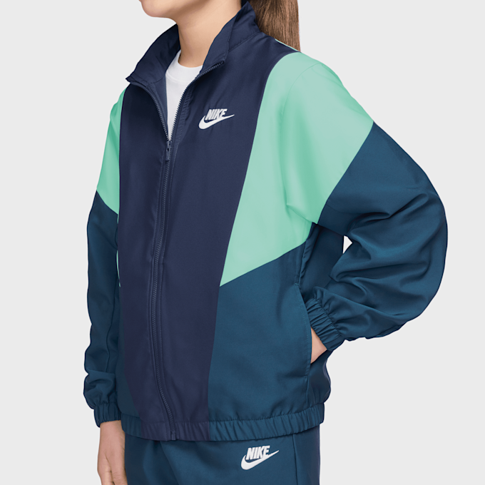 Nike Sportswear Woven Tracksuit blauw 92034 3