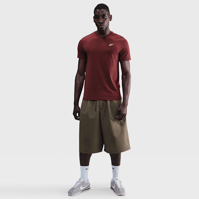 Nike M NSW CLUB TEE dark team red/gold rot 92139 4