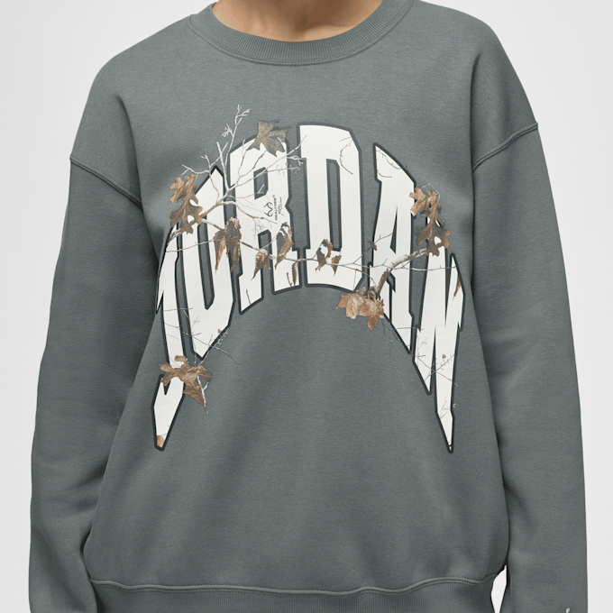 Jordan Brooklyn Fleece Crew Graphics siva 92204 3
