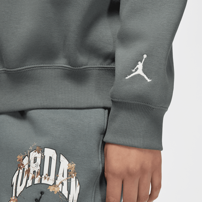 Jordan Brooklyn Fleece Crew Graphics siva 92204 4