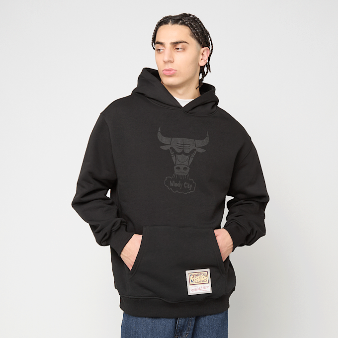 Mitchell & Ness Tonal Logo Hoodie Chicago Bulls czarny 92292 1
