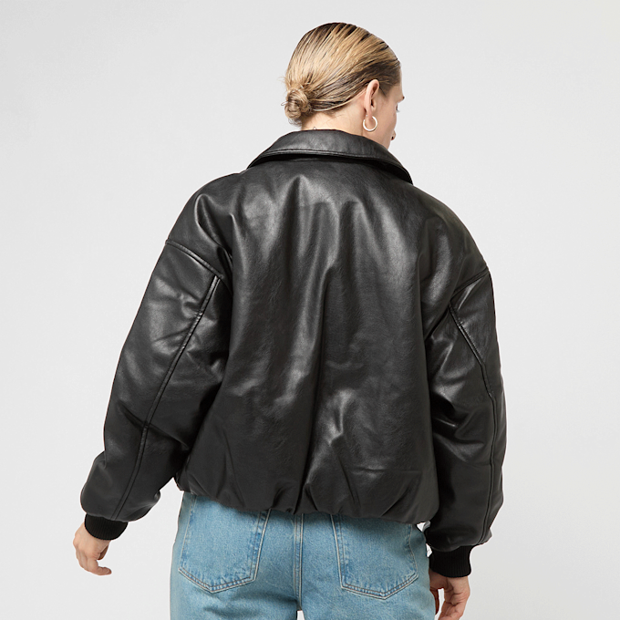 Decibel Padded PU Jacket black preto 92517 2