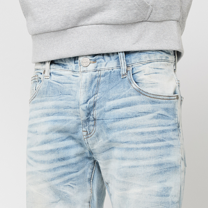 Smoke Rise Crystal Effect Washed Jeans bleu 92667 3