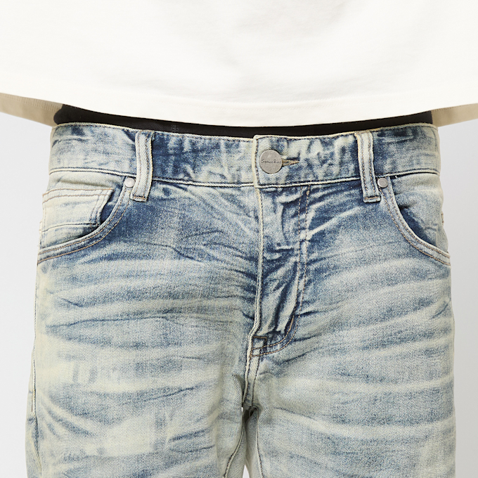 Smoke Rise Crystal Effect Washed Jeans blau 92668 3