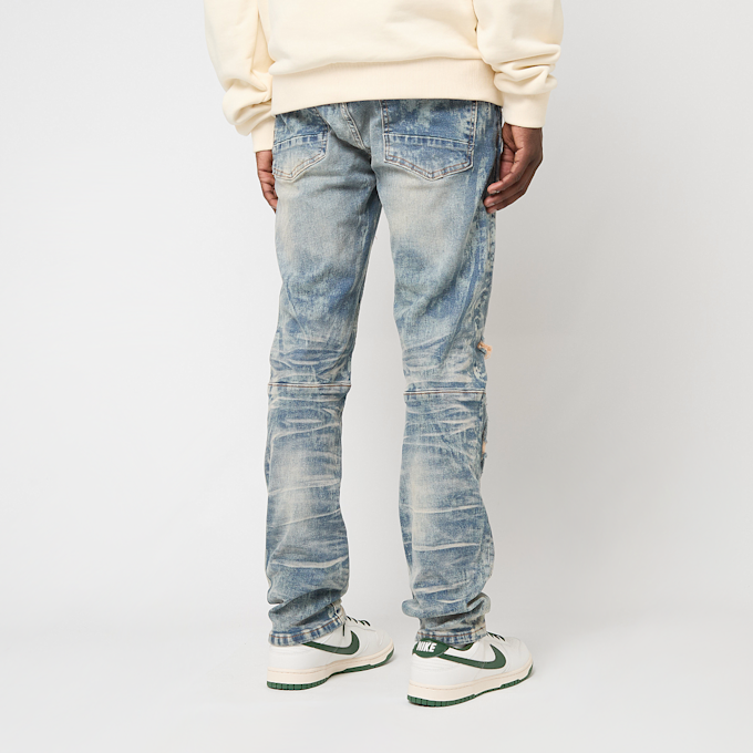 Smoke Rise Heavy Laser Effect Jeans blu 92686 2