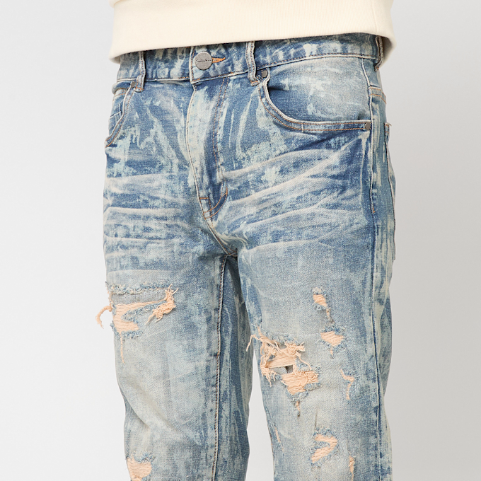 Smoke Rise Heavy Laser Effect Jeans blu 92686 3