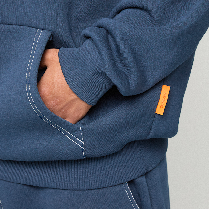 SNIPES Small Logo Essential Oversized Hoodie azul 92762 4