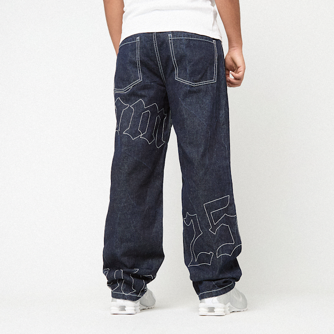 SNIPES Straight Leg Raw Denim 125mm x SNIPES blauw 92770 3