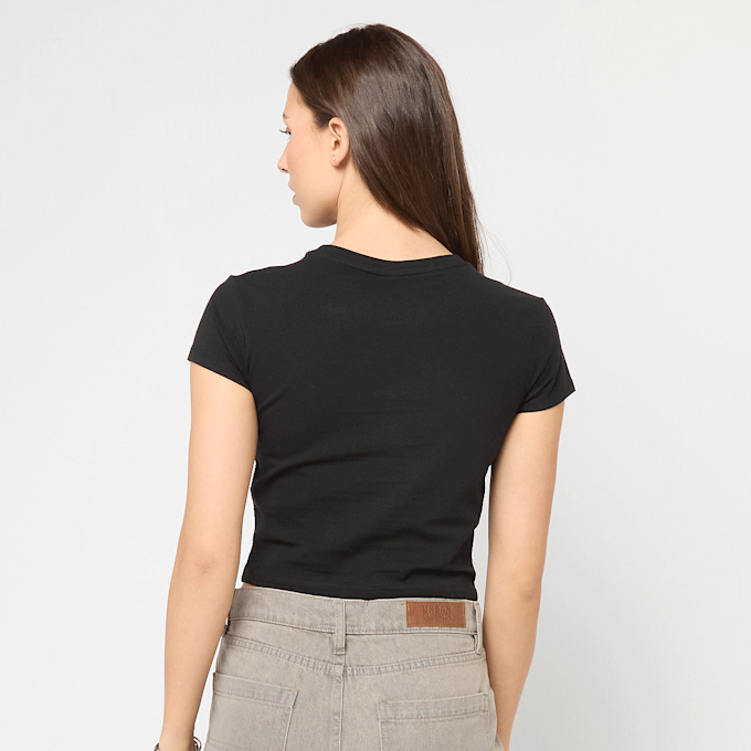 Urban Classics Ladies Stretch Jersey Cropped Tee zwart 92777 2