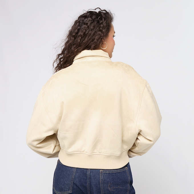 Karl Kani Signature Faux Suede Oversized Bomber Jacket beige 92796 2