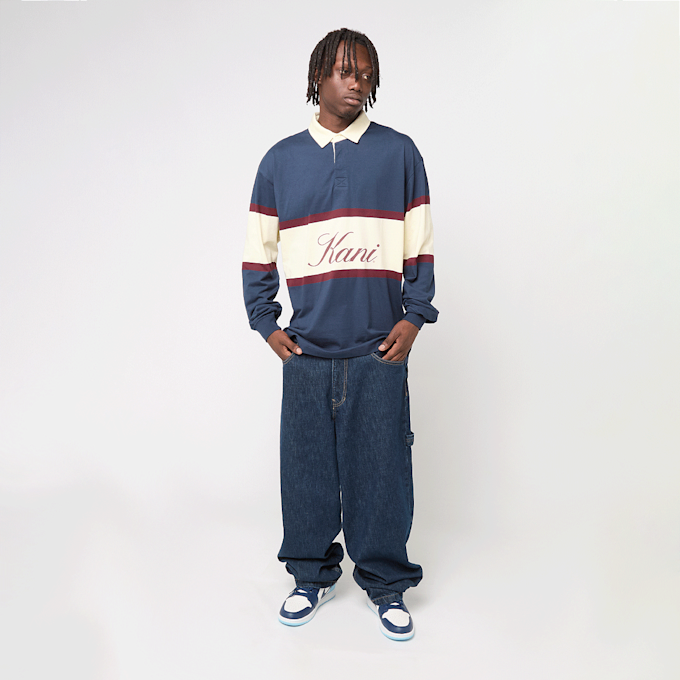 Karl Kani Kani Stripe Rugby Shirt blauw 92864 4