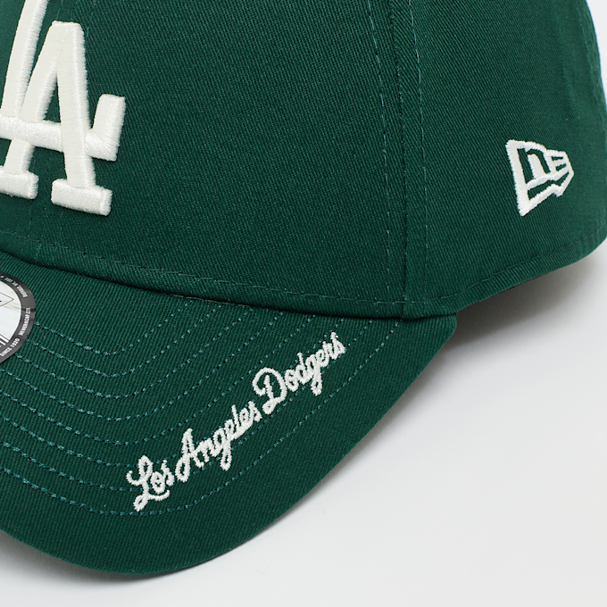New Era 9Forty Visor Script MLB Los Angeles Dodgers groen 92970 4
