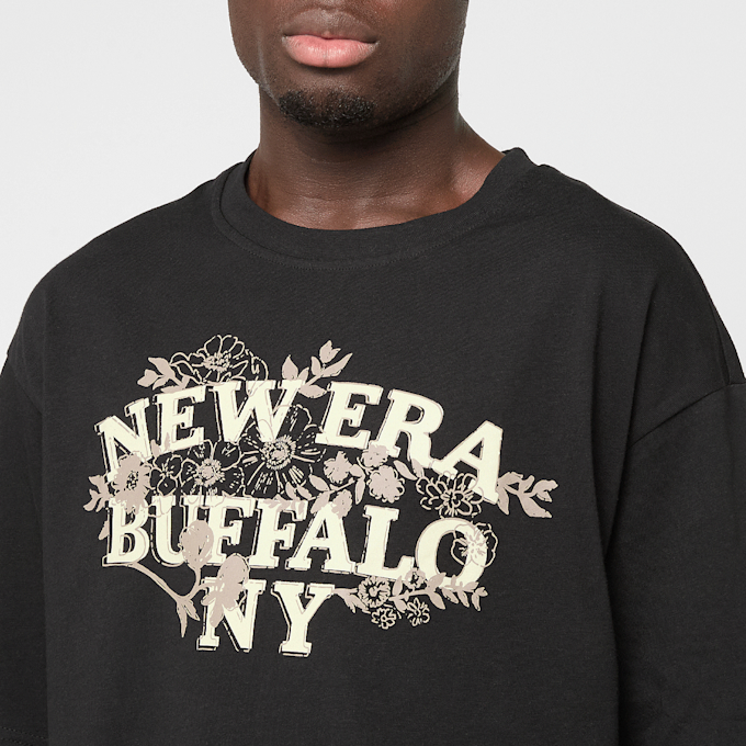 New Era Floral Oversized Tee zwart 93054 3