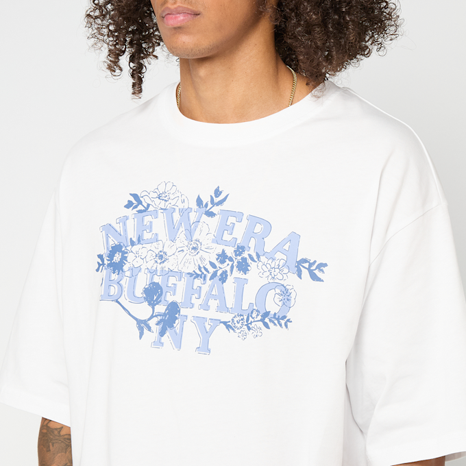 New Era Floral Oversized Tee blanc 93055 3