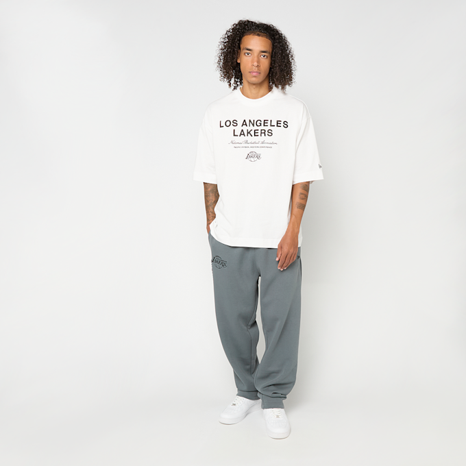 New Era NBA Linear Graphic Box Tee Los Angeles Lakers wit 93062 5