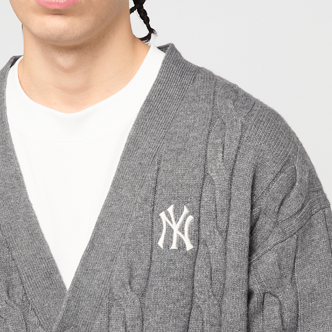 New Era MLB Knit Cardigan New York Yankees ltc grau 99298 3