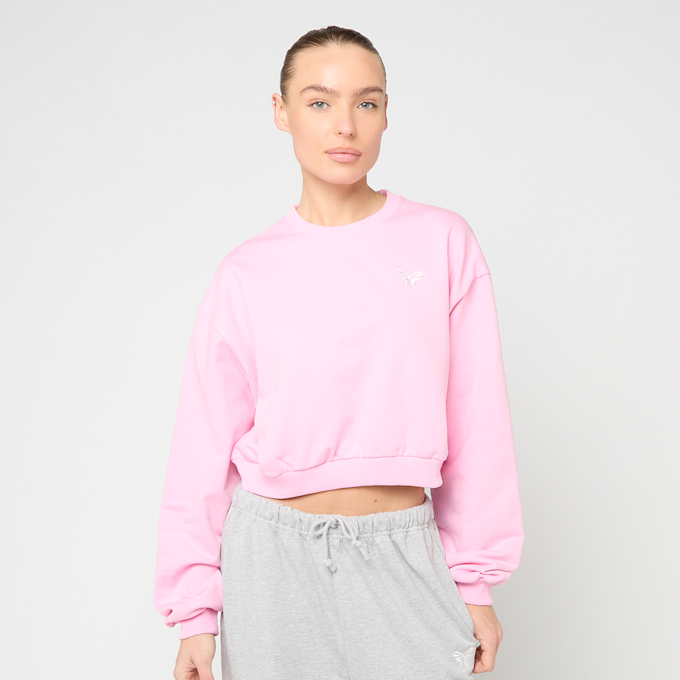 Felicious Cropped Terry Crewneck lichtroze 93141 1