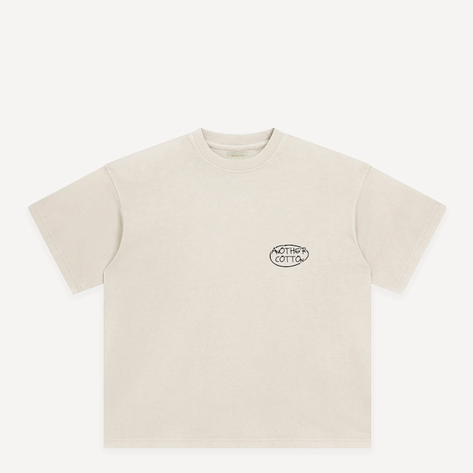 Another Cotton Lab Iced Coffee Club Oversized T-shirt beige 93979 2