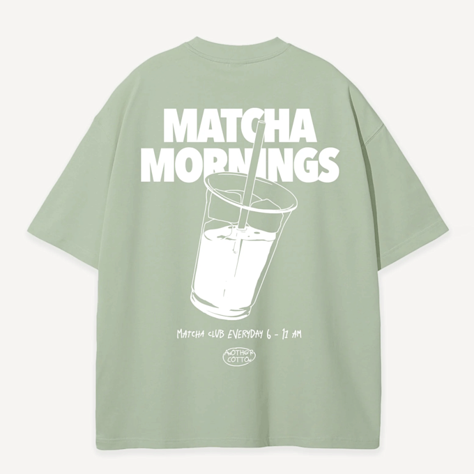 Another Cotton Lab Matcha Oversized T-shirt groen 93980 1