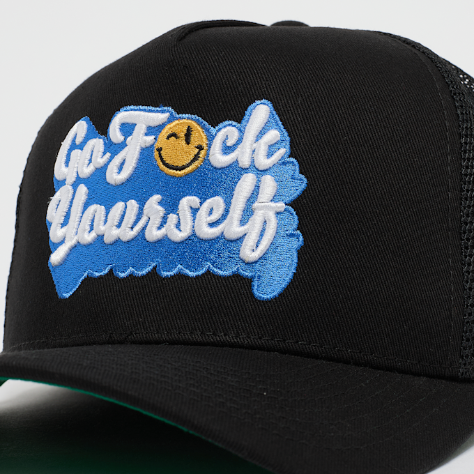 Field Grade GO F YOURSELF TWILL MESH TRUCKER white/game royal noir 94190 4