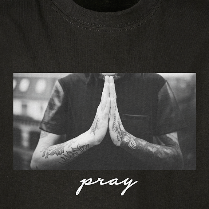 Mister Tee - Kids Pray Tee schwarz 94406 3