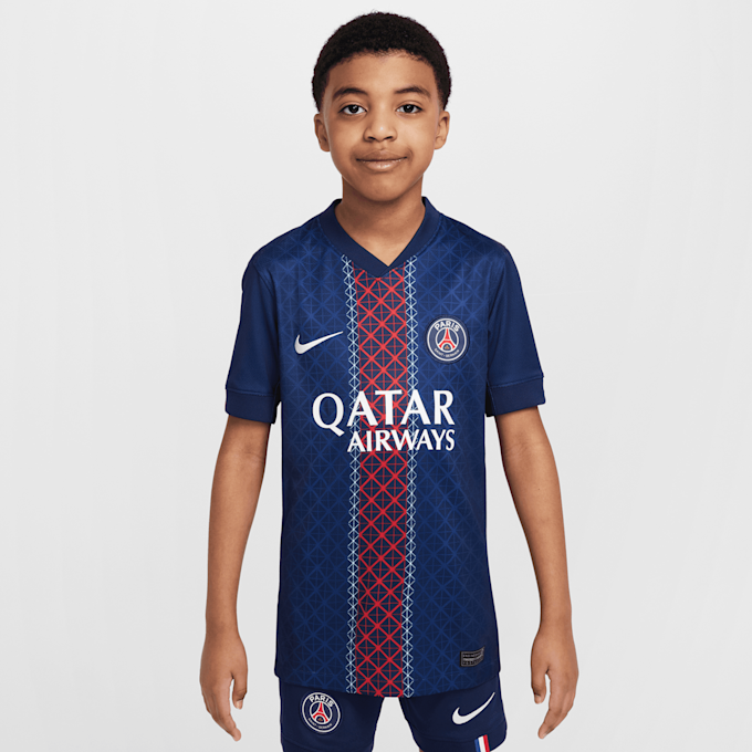 Nike Vitinha / No. 17 / PSG Nike Kids Home Stadium 2025/26 azul 96060 3