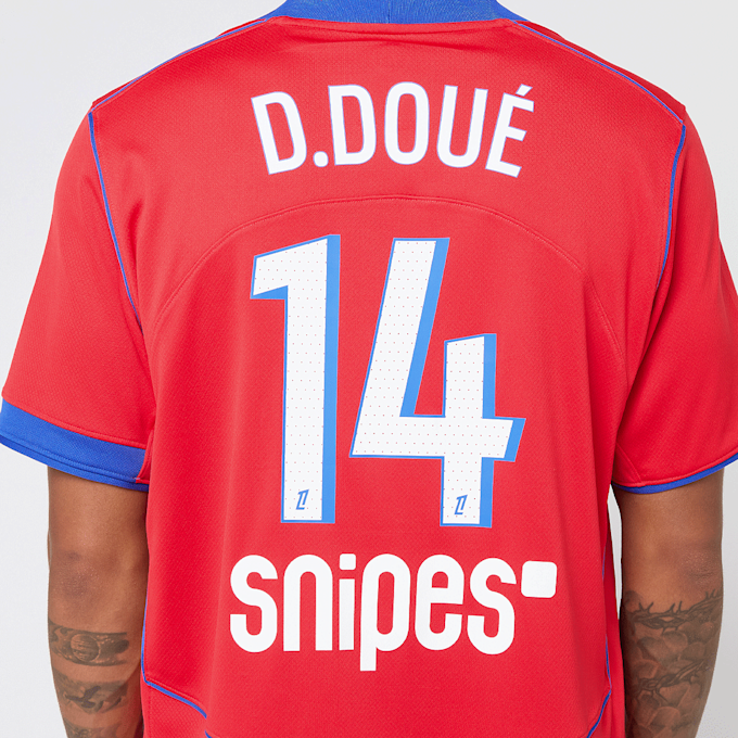 Nike D. Doué / No. 14 / PSG Nike Third Stadium 2025/26 rood 96695 6