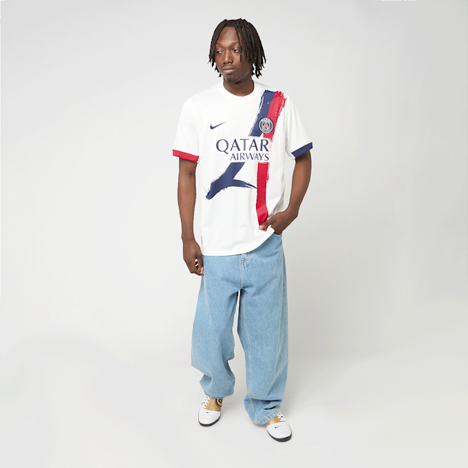 Nike Doué / No. 14 / PSG DRI-Fit Jersey Shortsleeve Stadium weiß 99053 8